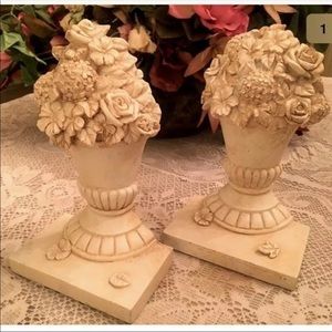 Vintage Classic Plaster Bookends 7 1/2” Tall